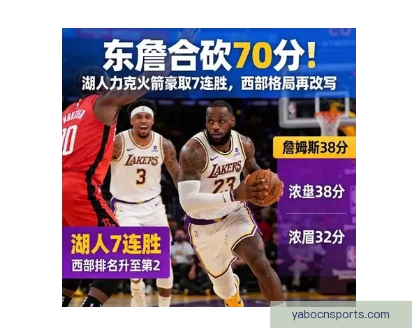 湖人锁定西部第三最后八场全力冲刺东詹里首轮或遇火箭